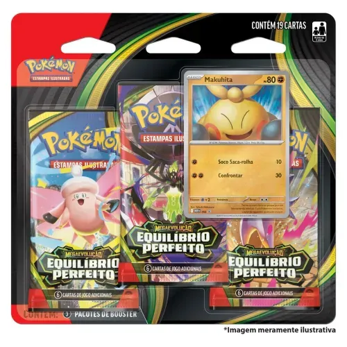 Equilíbrio Perfeito - 3 pacotes de booster de Megaevolução