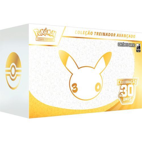 Celebração de 30 Anos - Coleção Treinador Avançado Pokémon Estampas Ilustradas